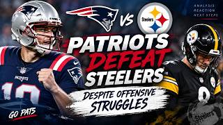 Patriots Defeat Steelers Despite Offensive Struggles 📱