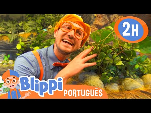 Blippi Explora o Mundo da Ciência! | 2 HORAS DO BLIPPI BRASIL! | Vídeos Educativos para Crianças