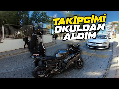 R6 İLE TAKİPÇİMİ OKULDAN ALDIM! | MOTOVLOG #129