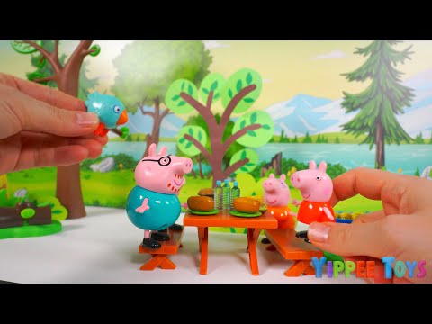 Camping Fun with Peppa Pig and Family: Toy Adventure!
