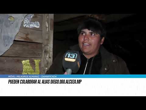 Albardon: por un incendio intencional perdieron todas sus pertenencias