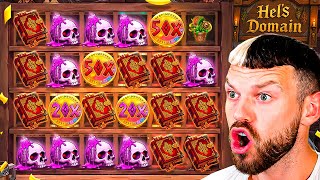 I HIT A MAX WIN FEATURE SPIN on Hel’s Domain!