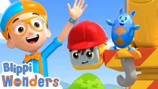 🟠 Blippi Wonders: How Does a Crane Work? | Blippi Wonders Educational Videos for Kids