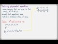 Polynomial Roots and Factoring Concepts