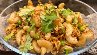 झटपट बनाये Maggi Macaroni Mix Recipe | maggi macaroni pasta recipe 