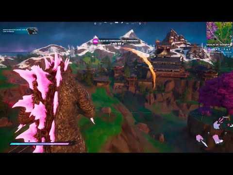 Fortnite Godzilla MYTHIC Gameplay