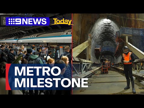 YouTube video thumbnail: Sydney's Multi-Billion Dollar Metro City Line Celebrates One Year