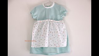 PATRONES y Tutorial: Vestido delantal para niñas (tallas 9 meses a 8 años)