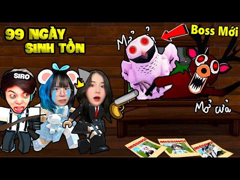 SAMMY MÈO SIMMY VÀ SIRO SINH TỒN 99 NGÀY TIÊU DIỆT BOSS MỚI BỊ ÁM TRONG ROBLOX