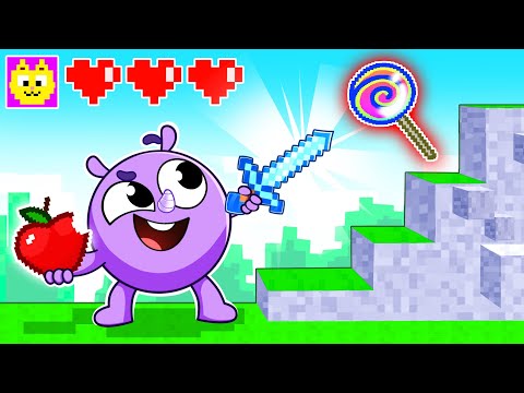 Yes Yes Fruits Song🍎🍏 Minecraft Game Adventures | Kids Songs 🐱🐨🐰🦁And Nursery Rhymes