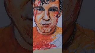 SpiderMan Brand New Day Drawing using Oil pastel🔥 #drawing #oilpasteldrawing #spiderman
