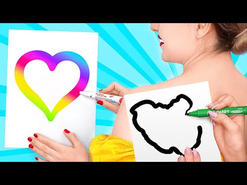 RETO FANTÁSTICO DE ARTE | Asombrosos Trucos de Dibujo e Ideas Creativas por 123 GO! Series