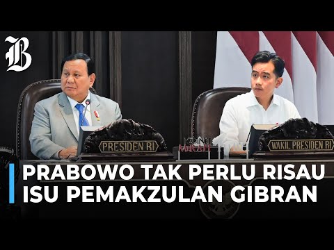 Isu Pemakzulan Gibran Bisa Rugikan Jokowi, Bukan Prabowo