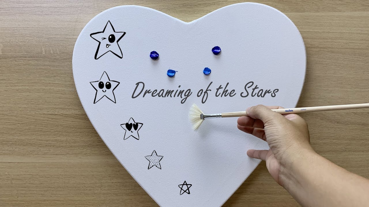 Acrylic - Dreaming of the stars painting