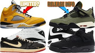 BIG UPDATES: AIR JORDAN 5 TOKYO, UNDEFEATED AJ 4, NIGEL AJ 1 LOW, JORDAN 4 BLACK CAT + MORE