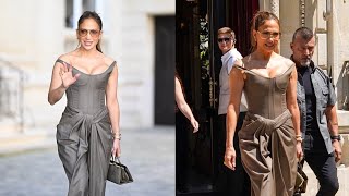 Jennifer Lopez Stuns Paris In Bold Corset Jumpsuit 😳