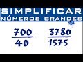 Simplificación de Fracciones y Criterios