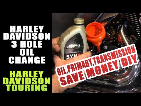 change harley transmission oil