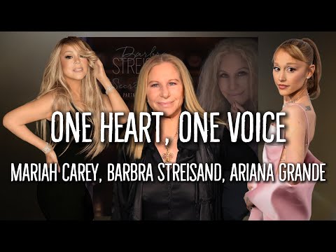 Barbra Streisand, Mariah Carey, Ariana Grande - One Heart, One Voice - Colour Coded Lyrics
