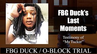 Ms Tucker testifies about FBG Duck's last moments at O'Block trial