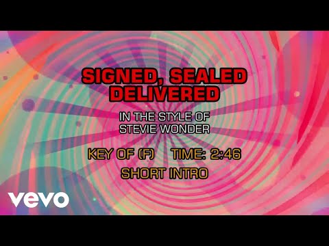 Stevie Wonder – Signed, Sealed, Delivered I’m Yours (Karaoke)