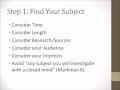 Research Paper Writing Essentials