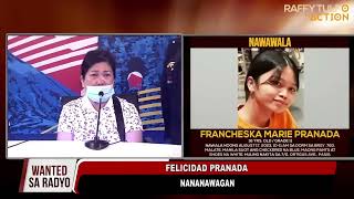nanay nanawagan sa kanyang nawawalang dalagita