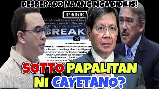 TOTOO BA NA MAY NUMERO NA SI CAYETANO PARA PALITAN SI SOTTO BILANG SP⁉️DDS DESP3R4DO NA‼️