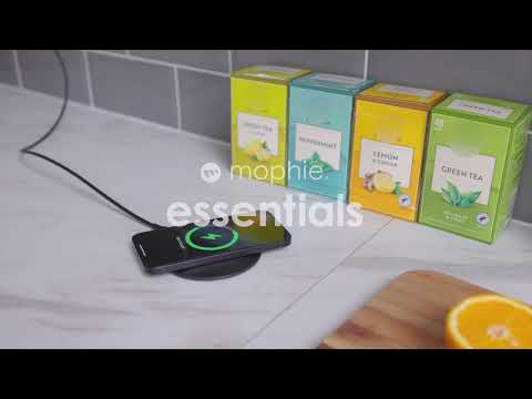 mophie essentials lifestyle video wireless charging pad kitchen