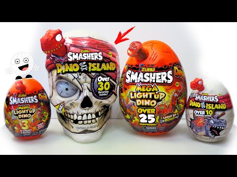 Купил ВСЕ новинки Зуру Смешерс!  Smashers Гигантский череп Скелет Динозавра