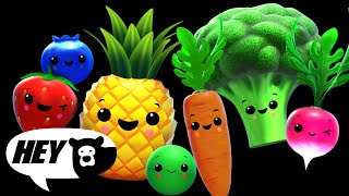 Hey Bear Sensory - Dancing Fruit and Funky Veggies  - Party Remix! - Best Bits Dance Video