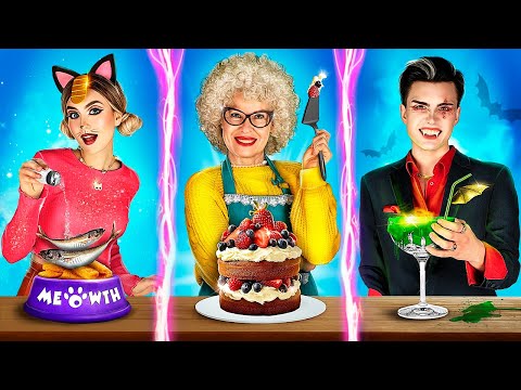 ¡Desafío de Cocina Abuela vs Meowth vs Vampiro!