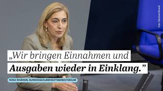 Bundesgesundheitsministerin Nina Warken zum GKV-Beitragsstabilisierungsgesetz