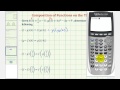 Composite Functions and TI-84 Calculator Usage