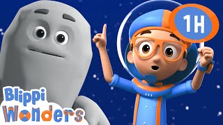 Let’s Explore the Moon with Blippi! 🌝🪐 | Blippi Wonders Educational Videos for Kids