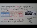 Weight and Measurement Problems