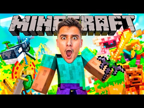 *IRRECONHECIVEL* JOGUEI MINECRAFT DEPOIS DE 9 ANOS !!