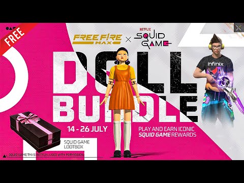 FREE Doll Bundle in Squid Game Event Free Fire | Play And Earn Iconic Squid Game Rewards Free Fire