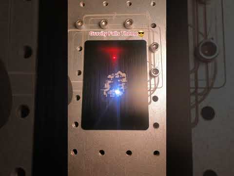 Gravity Falls Theme song on LASER (Satisfying) #shorts