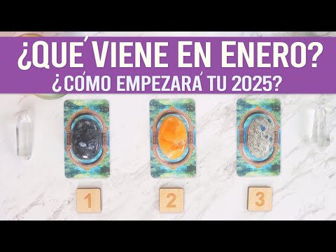 ¿Qué viene en enero? ¿Cómo empezarás el 2025? || Tarot interactivo 🔮✨