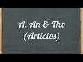 Understanding Articles in English