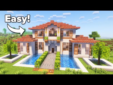 Minecraft: How to Build a Modern Mansion | Tutorial🏠