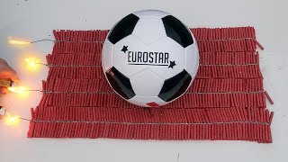 EXPERIMENT: 1000 FIRECRACKERS VS SOCCER BALL