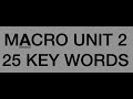 Macroeconomic Concepts and Indicators
