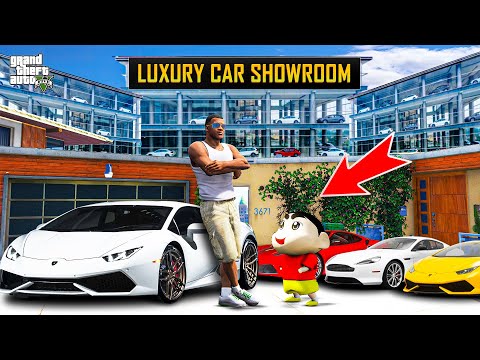 Shinchan and Franklin Start New Luxury Cars ShowRoom & Find So Many Super Cars In Gta 5