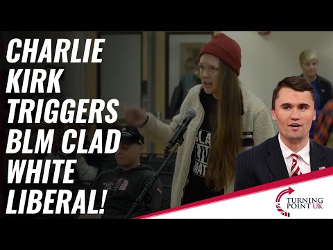 Charlie Kirk Triggers BLM Clad White Liberal!