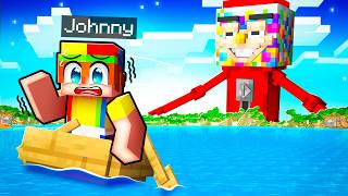 Using Admin Commands on One Brainrot Raft in Minecraft!