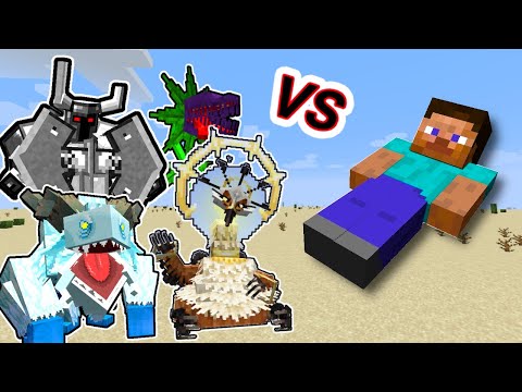 The Boss Vs. Mowzie's Mobs Monsters in Minecraft