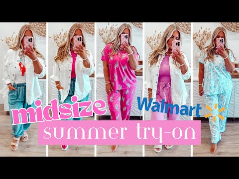 Walmart Midsize Fashion Haul & Try-On | Summer 2025 ☀️