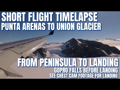 Antarctica GoPro Hero 5 Session Flight Video Peninsula to Union Glacier Camp December 14, 2024